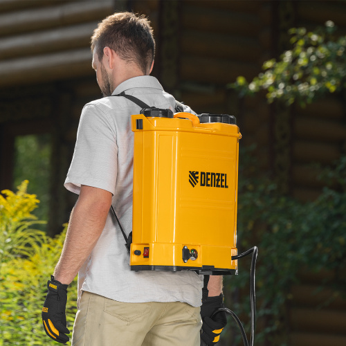 Опрыскиватель ранцевый аккумуляторный D-16LA, 16 л, 12 В, 8 Ач Denzel по ценам производителя в Краснодаре с доставкой по всей России