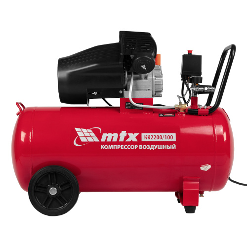 Компрессор воздушный КК-2200/100, 2,2 кВт, 350 л/мин, 100 л, прямой привод, масляный MTX по ценам производителя в Краснодаре с доставкой по всей России