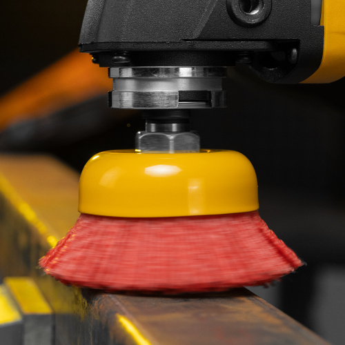 Щетка для УШМ, 75 мм, Чашка, нейлоновая щетина, М14 Denzel по ценам производителя в Краснодаре с доставкой по всей России