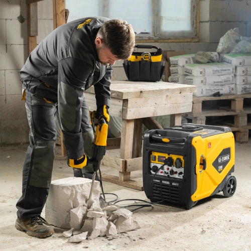 Генератор инверторный GS-5500iSE, 5,5 кВт, 230 В, закрытый корпус,электростартер Denzel по ценам производителя в Краснодаре с доставкой по всей России