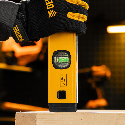 Уровень алюминиевый, магнит, фрезерованный, 3 глазка (1 зеркал.) 0,5 мм/м, 600 мм Denzel по ценам производителя в Краснодаре с доставкой по всей России