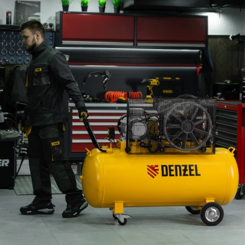 Компрессор воздушный рем. привод BCV 5500-T/270, 5,5 кВт, 270 литров, 850 л/мин Denzel по ценам производителя в Краснодаре с доставкой по всей России