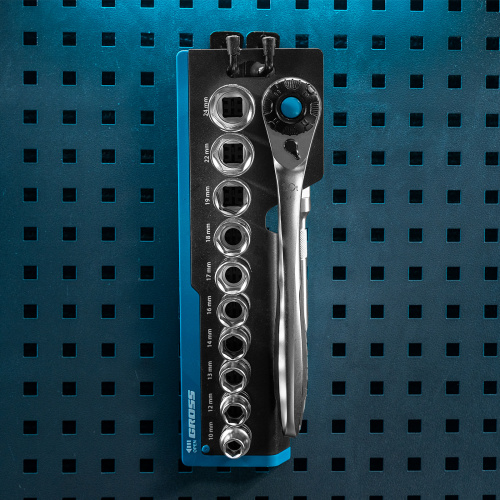 Набор торцевых головок, трещотка 120 зубьев, 1/2", CrV, 12 предметов Gross по ценам производителя в Краснодаре с доставкой по всей России