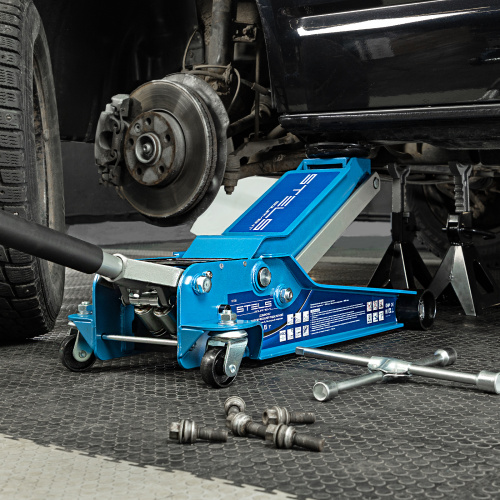 Домкрат гидравлический подкатной, быстрый подъем, 3.5т, Low Profile Quick, 100-565 мм, профессиональный Stels по ценам производителя в Краснодаре с доставкой по всей России