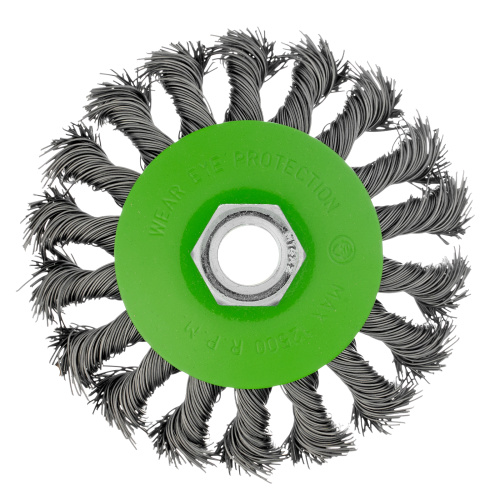 Щетка для УШМ, 100 мм, М14, "тарелка", крученая металлическая проволока Сибртех по ценам производителя в Краснодаре с доставкой по всей России