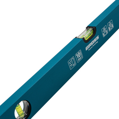 Уровень алюминиевый усиленный, 600 мм, 3 глазка Gross по ценам производителя в Краснодаре с доставкой по всей России