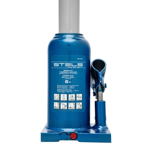 Домкрат гидравлический бутылочный телескопический, 6 т, h подъема 190-480 мм Stels по ценам производителя в Краснодаре с доставкой по всей России