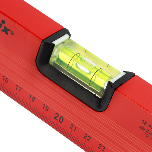 Уровень алюминиевый, 400 мм, 3 глазка, красный, линейка Matrix по ценам производителя в Краснодаре с доставкой по всей России