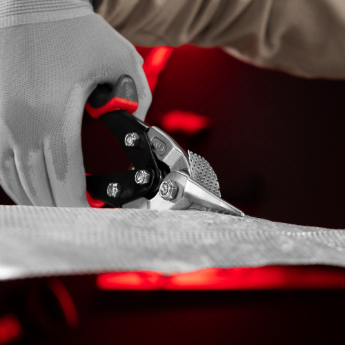 Ножницы по металлу, 250 мм, прямой рез, сталь CRMO, двухкомпонентные рукоятки, PRO Matrix по ценам производителя в Краснодаре с доставкой по всей России