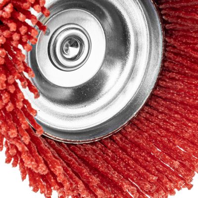 Щетка для дрели, 75 мм, Чашка, со шпилькой, нейлоновая щетина Denzel по ценам производителя в Краснодаре с доставкой по всей России