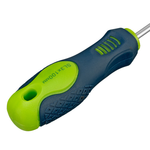 Отвертка, SL3 х 100 мм, CrV, двухкомпонентная рукоятка Сибртех по ценам производителя в Краснодаре с доставкой по всей России