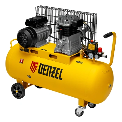 Компрессор воздушный BCI2300/100, ременный привод, 2.3 кВт, 100 литров, 400 л/мин Denzel по ценам производителя в Краснодаре с доставкой по всей России