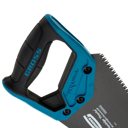 Ножовка по дереву "PIRANHA", 450 мм, 7 TPI, 3D-зуб, тефлоновое покрытие полотна, двухкомпонентная рукоятка Gross по ценам производителя в Краснодаре с доставкой по всей России