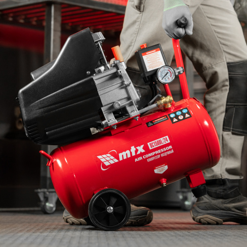 Компрессор воздушный DC1500L/24, 1,5 кВт, 24 л, 210 л/мин MTX по ценам производителя в Краснодаре с доставкой по всей России