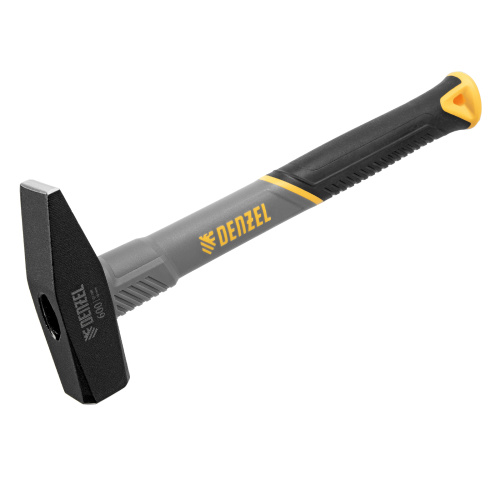 Молоток слесарный, 600 г, кованый, фибергласовая рукоятка c TPR покрытием Denzel по ценам производителя в Краснодаре с доставкой по всей России