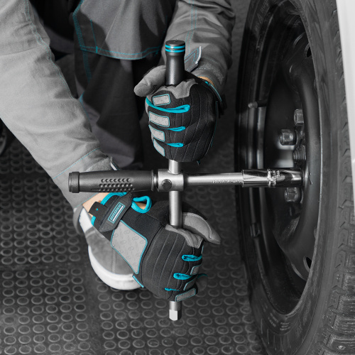 Ключ-крест баллонный, складной с изменяющимся рычагом, 17 мм, 19 мм, 21 мм, 23 мм, CrV, хромированный Gross по ценам производителя в Краснодаре с доставкой по всей России