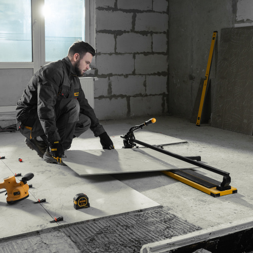 Плиткорез рельсовый 1000х16мм, каретка на подш., стальная станина, усил. рукоятка-пенал Denzel по ценам производителя в Краснодаре с доставкой по всей России