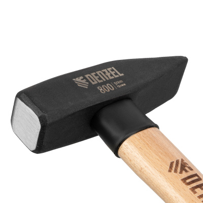 Молоток слесарный, 800 г, кованый квадратный боек, буковая рукоятка Denzel по ценам производителя в Краснодаре с доставкой по всей России