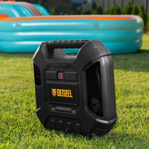 Компрессор воздушный DL1100 1.1 кВт, 180 л/мин, с набором аксессуаров Denzel по ценам производителя в Краснодаре с доставкой по всей России