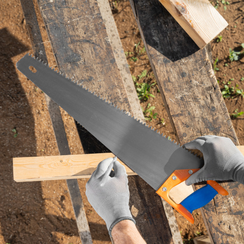 Ножовка по дереву, 500 мм, шаг зубьев 6.5 мм, пластиковая рукоятка по ценам производителя в Краснодаре с доставкой по всей России