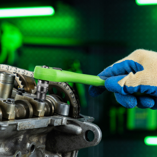 Ключ-трещотка 3/8", CrV, 72 зуба, с быстрым сбросом Сибртех по ценам производителя в Краснодаре с доставкой по всей России