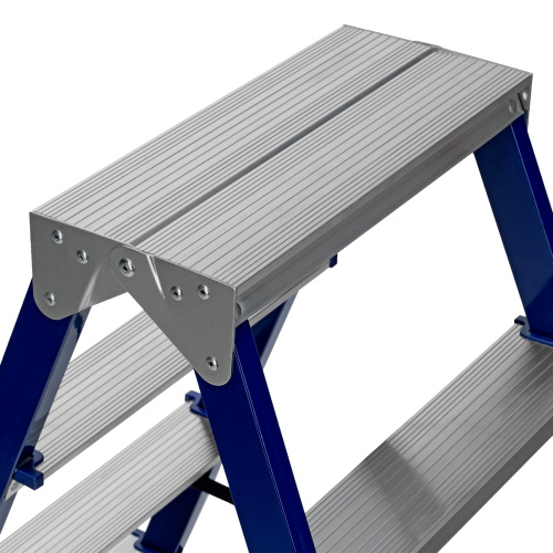 Стремянка двусторонняя 6 ступеней, стальная, Сибртех по ценам производителя в Краснодаре с доставкой по всей России