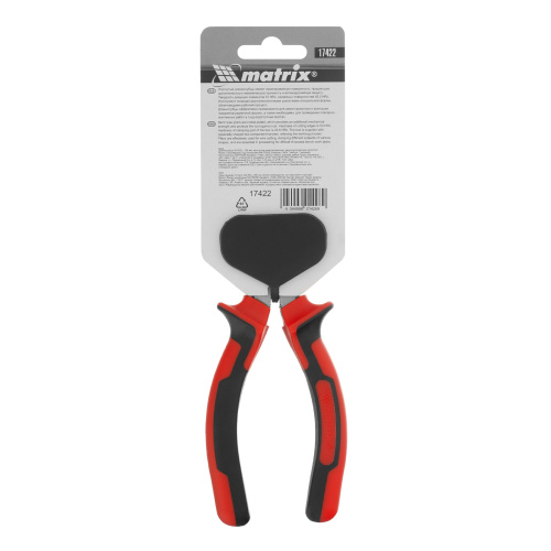 Длинногубцы изогнутые Nickel, 180 мм, никелированные, двухкомпонентные рукоятки Matrix по ценам производителя в Краснодаре с доставкой по всей России