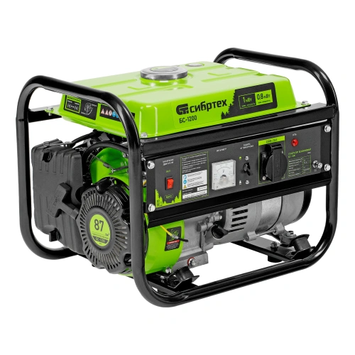 Генератор бензиновый БС-1200, 1 кВт, 230 В, четырехтактный, 5.5 л, ручной стартер Сибртех по ценам производителя в Краснодаре с доставкой по всей России