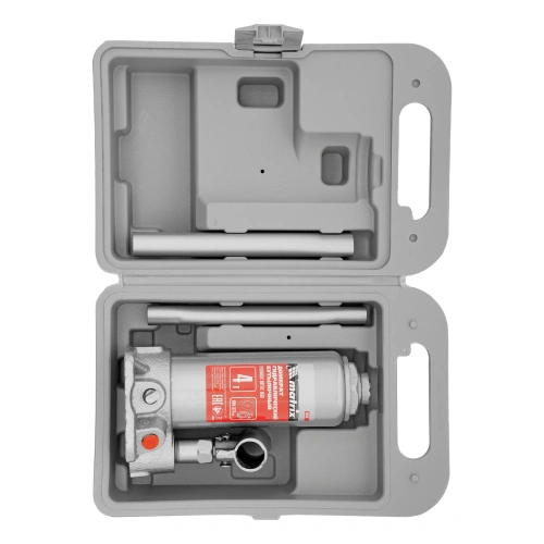 Домкрат гидравлический бутылочный, 4 т, высота подъема 194-372 мм, в пластиковый кейсе Matrix по ценам производителя в Краснодаре с доставкой по всей России