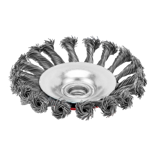 Щетка для УШМ, 115 мм, М14, "тарелка", крученая проволока 0.5 мм Matrix по ценам производителя в Краснодаре с доставкой по всей России