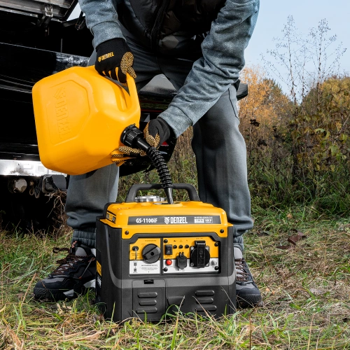 Генератор инверторный GS-1100iF, 1,1 кВт, 230 В, ручной старт DENZEL по ценам производителя в Краснодаре с доставкой по всей России