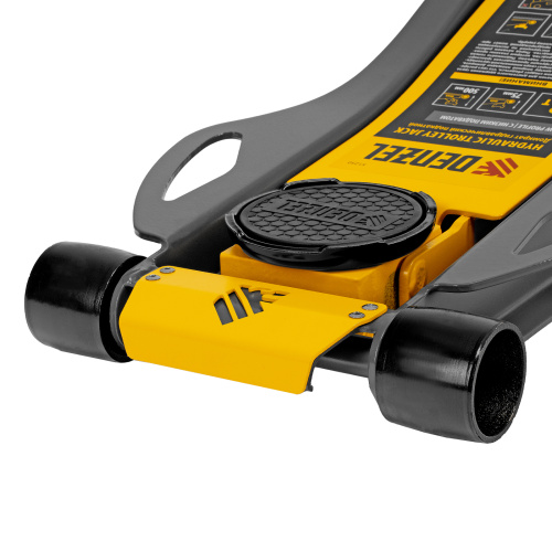 Домкрат гидравлический подкатной, 3 т, 75-500 мм, быстрый подъем, низкий подхват, проф. Denzel по ценам производителя в Краснодаре с доставкой по всей России