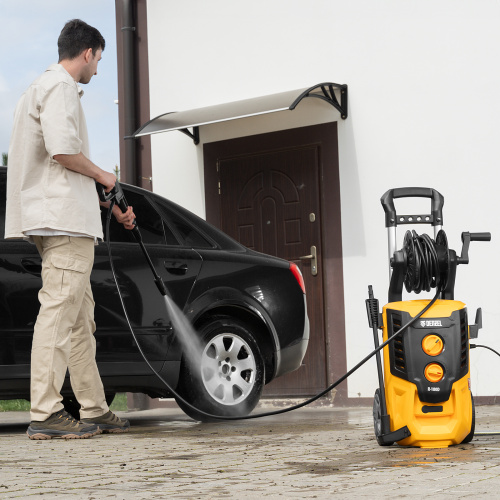 Моечная машина высокого давления R-180D, 2200 Вт, 180 бар, 380 л/ч, с барабаном Denzel по ценам производителя в Краснодаре с доставкой по всей России