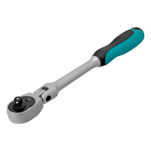 Ключ-трещотка шарнирный 1/4", СrV, 72 зуба, с быстрым сбросом, матовый хром Stels по ценам производителя в Краснодаре с доставкой по всей России