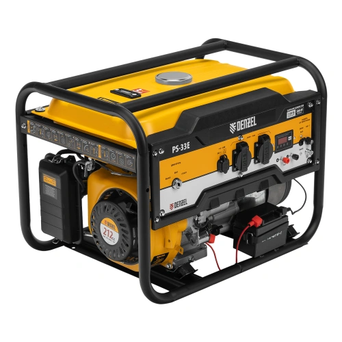 Генератор бензиновый PS-33E, 3.3 кВт, 230В, 15 л, электростартер Denzel по ценам производителя в Краснодаре с доставкой по всей России