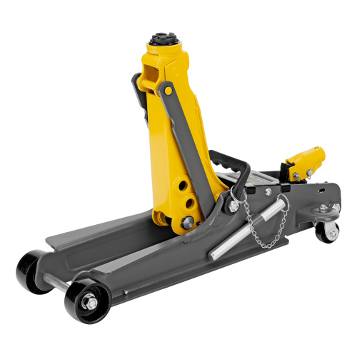 Домкрат гидравлический подкатной с фиксатором, 2,5 т,  85-385 мм, в пласт. кейсе Denzel по ценам производителя в Краснодаре с доставкой по всей России