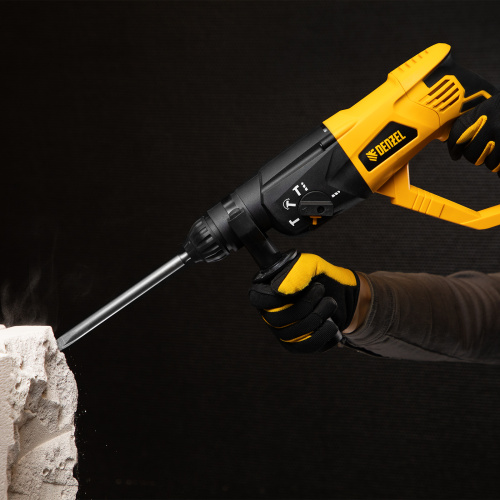 Перфоратор электрический RH-1050-26, SDS-plus, 1050 Вт, 3.2 Дж, 3 плюс 1 режим Denzel по ценам производителя в Краснодаре с доставкой по всей России