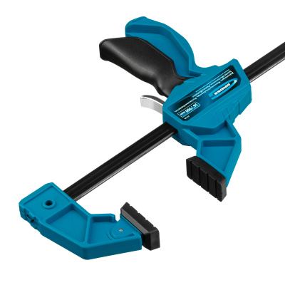 Струбцина реечная, быстрозажимная, пистолетного типа, пошаговый механизм, пластиковый корпус, 900 мм Gross по ценам производителя в Краснодаре с доставкой по всей России