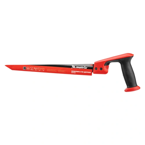 Ножовка по дереву выкружная, 300 мм, каленый зуб, двухкомпонентная рукоятка Matrix по ценам производителя в Краснодаре с доставкой по всей России