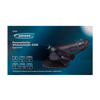 Угловая шлифовальная машина пневматическая G506.5", 11000 об/мин Gross по ценам производителя в Краснодаре с доставкой по всей России
