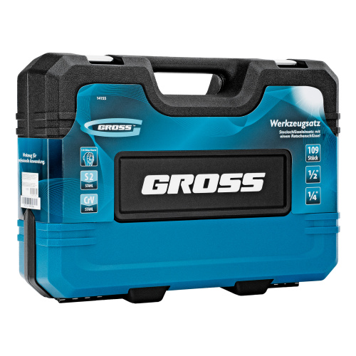 Набор инструментов, 1/4", 1/2", CrV, 120 зубьев, 109 предметов Gross по ценам производителя в Краснодаре с доставкой по всей России