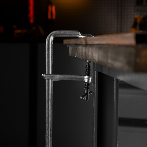 Струбцина F-образная, 120x600мм, кованая Denzel по ценам производителя в Краснодаре с доставкой по всей России