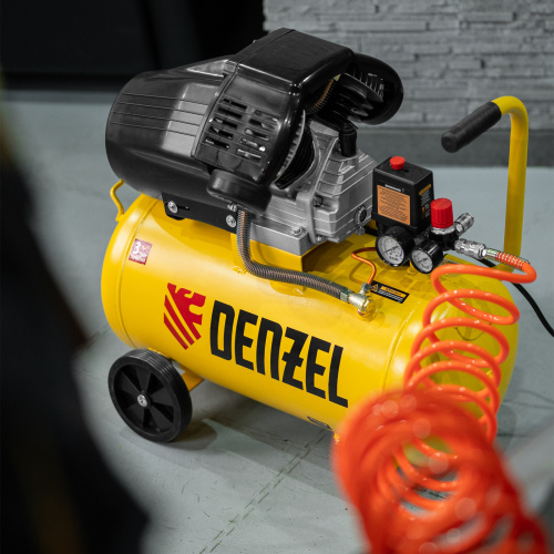 Компрессор воздушный прям. привод DCV1800/50, 1,8 кВт, 50 литров, 320 л/мин Denzel по ценам производителя в Краснодаре с доставкой по всей России