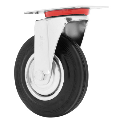 Колесо поворотное D 125 мм, крепление  платформенное Сибртех по ценам производителя в Краснодаре с доставкой по всей России