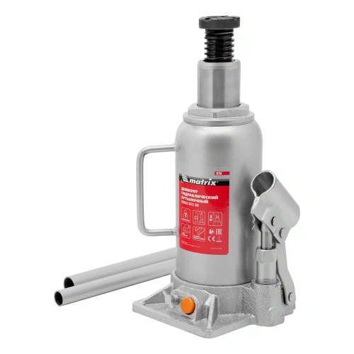 Домкрат гидравлический бутылочный, 12 т, h подъема 230-465 мм Matrix по ценам производителя в Краснодаре с доставкой по всей России
