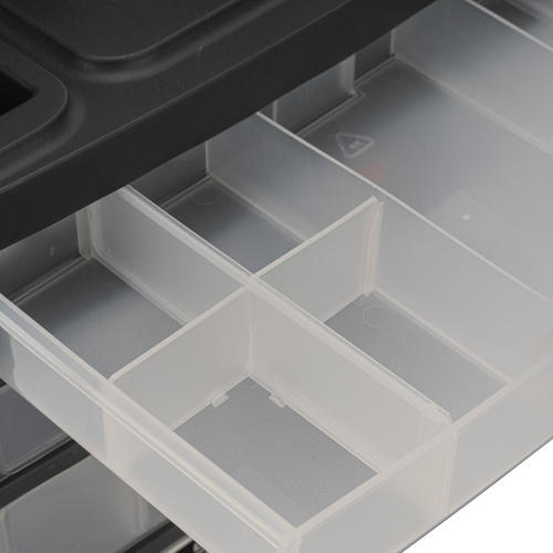 Органайзер для хранения с выдвижными лотками 310х150х260мм, 4 секции, пластик Stels по ценам производителя в Краснодаре с доставкой по всей России