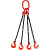 Строп цепной TOR 4СЦ г/п 4,25 т 2,0 м с самозакрывающимися крюками по ценам производителя в Краснодаре с доставкой по всей России