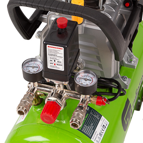 Компрессор воздушный КК-1500/24, 1.5 кВт, 198 л/мин, 24 л, прямой привод, масляный Сибртех по ценам производителя в Краснодаре с доставкой по всей России