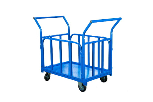 Тележка платформенная TOR ТП-Б (700х1200) с бортами и двумя ручками (колеса 160 мм) по ценам производителя в Краснодаре с доставкой по всей России