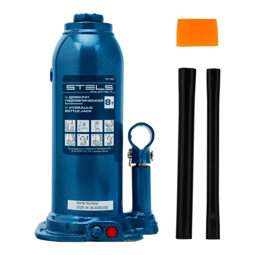 Домкрат гидравлический бутылочный, 8 т, h подъема 222-447 мм Stels по ценам производителя в Краснодаре с доставкой по всей России